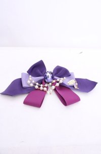 Enchantlic Enchantilly / すみれの宝石箱パールリボンブローチ  ラベンダー O-25-07-31-1035-LO-ZA-OW-OS