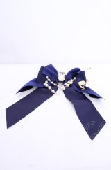 Enchantlic Enchantilly / 宝石箱パールリボンブローチ〜私の為の一輪の薔薇〜  ブルー O-25-07-31-1036-LO-AC-OW-OS