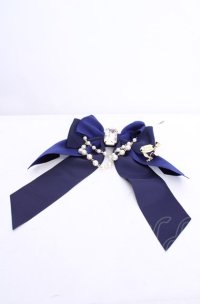Enchantlic Enchantilly / 宝石箱パールリボンブローチ〜私の為の一輪の薔薇〜  ブルー O-25-07-31-1036-LO-AC-OW-OS