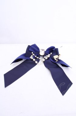 画像1: Enchantlic Enchantilly / 宝石箱パールリボンブローチ〜私の為の一輪の薔薇〜  ブルー O-25-07-31-1036-LO-AC-OW-OS