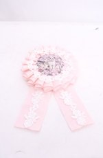 画像1: Royal Princess Alice / Rococo Rose Catロゼット  ピンク O-25-07-31-1040-LO-AC-OW-OS (1)