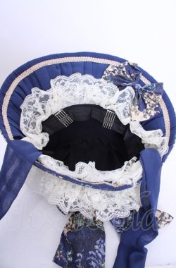 画像4: metamorphose / ゴブランブーケボンネット  ブルー×キナリ O-25-07-31-1003-ME-AC-OW-OS