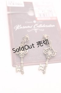 Kurumi Collaboration / CLK*カギピアス  アンティークゴールド O-25-07-31-1046-LO-AC-OW-OS
