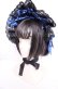 画像1: Royal Princess Alice / Fairy Butterfly2025　ボンネット  クロ×アオ O-25-07-31-1052-LO-AC-OW-OS (1)