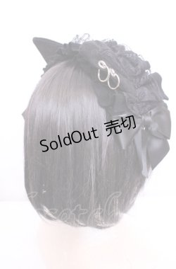 画像2: HANGRY&ANGRY / H&A CAT EARS EARRINGS HEAD DRESS  ブラック O-25-07-31-1054-HN-AC-OW-OS