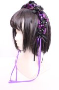 atelierBeatrice / Rose pearlカチューシャ  パープル O-25-07-31-1055-PU-AC-OW-OS
