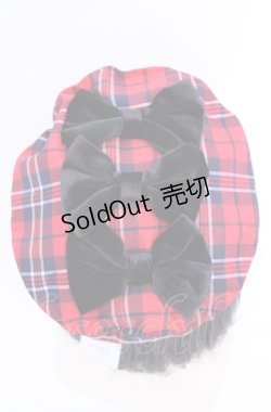 画像2: axes femme kawaii / タータンチェックベレー帽  アカ O-25-07-31-010-AX-AC-IG-ZT-K011