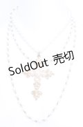 metamorphose / クロス多連パールネックレス  ゴールド×パール O-25-07-31-014-ME-AC-IG-OS