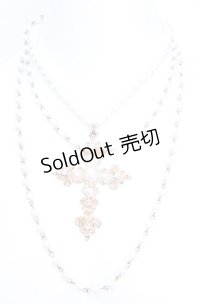 metamorphose / クロス多連パールネックレス  ゴールド×パール O-25-07-31-014-ME-AC-IG-OS