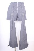 axes femme POETIQUE / ベルトデザインセパレートパンツ M グレー O-25-07-31-022-AX-PA-OW-OS