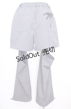 画像2: axes femme POETIQUE / ベルトデザインセパレートパンツ M グレー O-25-07-31-022-AX-PA-OW-ZT205