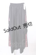 AXES-X / 陰陽師サイドライン袴パンツ M クロ×エンジ O-25-07-31-023-AX-PA-OW-OS