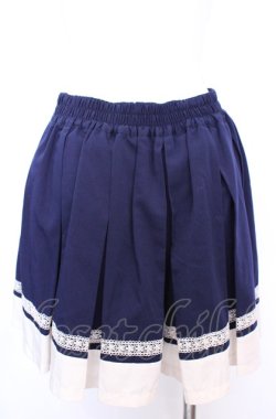 画像3: axes femme / バイカラープリーツキュロット M ネイビー O-25-07-31-025-AX-PA-OW-OS