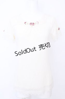 画像1: axes femme / ガーデン半袖インナープルオーバー M キナリ O-25-07-31-028-AX-TO-OW-OS