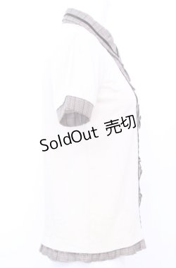 画像3: axes femme / 切り替え襟付きTシャツ   O-25-07-31-031-AX-TO-OW-OS