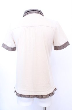 画像5: axes femme / 切り替え襟付きTシャツ   O-25-07-31-031-AX-TO-OW-OS