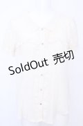 axes femme / レース襟付きブラウス M キナリ O-25-07-31-033-AX-BL-OW-OS
