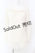 axes femme / 裾モチーフ使いインナープルオーバー M キナリ O-25-08-02-030-AX-TO-OW-OS