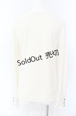 画像2: axes femme / レースベロア配色カットソー M キナリ O-25-08-02-031-AX-TO-OW-OS