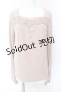 axes femme / ニットモチーフ使いインナープルオーバー M ピンク O-25-08-02-032-AX-TO-OW-OS