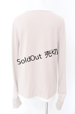 画像2: axes femme / ニットモチーフ使いインナープルオーバー M ピンク O-25-08-02-032-AX-TO-OW-OS