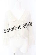 axes femme / 袖切替えレース使いボレロ M キナリ O-25-08-02-033-AX-TO-OW-OS