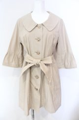 axes femme / レース配色五分袖ジャケット M ベージュ O-25-08-02-037-AX-JA-OW-OS