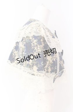 画像3: metamorphose / ゴブランブーケリボンケープ  ブルー×キナリ O-25-08-02-048-ME-JA-OW-OS
