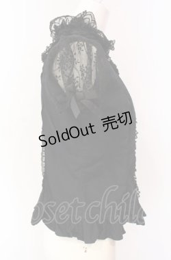 画像3: Angelic Pretty / ロマンティック立ち襟ボウタイブラウス  クロ O-25-08-02-051-AP-BL-IG-OS