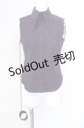 BPN / ブレスレットチェーンノースリーブブラウス M パープル O-25-08-02-058-GO-BL-IG-OS