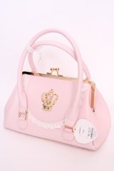 BABY,THE STARS SHINE BRIGHT / 王冠ガマ口BAG  ピンク O-25-08-02-1001-BA-BG-YM-OS