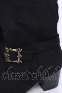 画像2: axes femme / バックルデザインロングブーツ M クロ O-25-08-02-1039-AX-SH-IG-OS