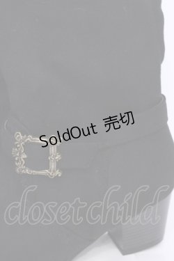 画像2: axes femme / バックルデザインロングブーツ M クロ O-25-08-02-1039-AX-SH-IG-OS