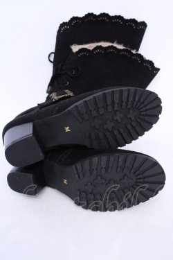 画像5: axes femme / バックルデザインロングブーツ M クロ O-25-08-02-1039-AX-SH-IG-OS