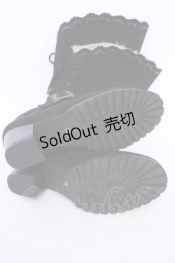 画像5: axes femme / バックルデザインロングブーツ M クロ O-25-08-02-1039-AX-SH-IG-OS