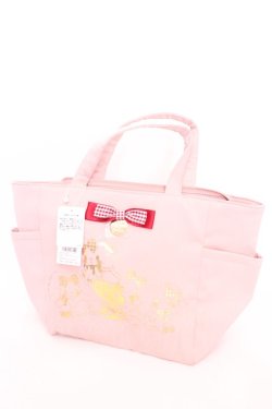 画像1: Maison de FLEUR / Bonbonribbon サイドポケットトートバッグ  ピンク O-25-08-02-1004-LO-BG-IG-OS