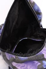 画像4: LISTEN FLAVOR / 幻のウサギ総柄バックパック  ブラック×ブルー×パープル O-25-08-02-1006-PU-BG-IG-ZTK018 (4)
