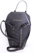 ATELIER PIERROT / "Nocturnal Grave" Vampire's Coffin Bag バッグ  ブラック×ブルー O-25-08-02-1007-EL-BG-IG-OS