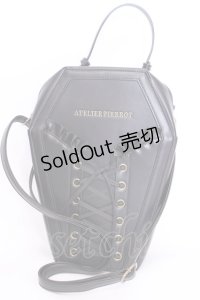 ATELIER PIERROT / "Nocturnal Grave" Vampire's Coffin Bag バッグ  ブラック×ブルー O-25-08-02-1007-EL-BG-IG-OS