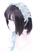 Chalmiere / フリルヘッドドレス  グリーン O-25-08-02-1013-LO-AC-IG-OS