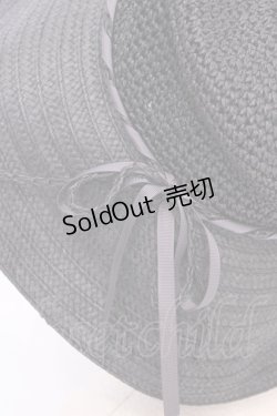 画像2: axes femme / コマ編みＵＶケアハット  クロ O-25-08-02-1015-AX-AC-IG-ZT335