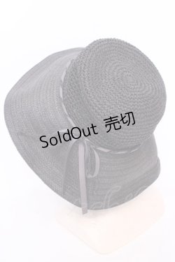 画像3: axes femme / コマ編みＵＶケアハット  クロ O-25-08-02-1015-AX-AC-IG-ZT335