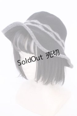 画像1: axes femme / ウールハット  クロ O-25-08-02-1016-AX-AC-IG-OS