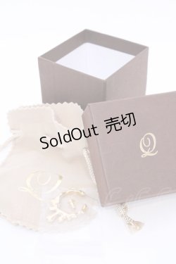 画像1: Q-pot. / メルティーメルトフープピアス  ゴールド O-25-08-02-1018-QP-AC-YM-OS