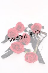 metamorphose / 薔薇コサージュセット  レッド O-25-08-02-1020-ME-AC-IG-OS