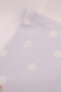 画像2: axes femme / ドット×ネコひんやりストール  サックス O-25-08-02-1024-AX-ZA-IG-OS