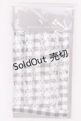 axes femme / ギンガム×花柄レースマスク  クロ O-25-08-02-1025-AX-ZA-IG-ZT450