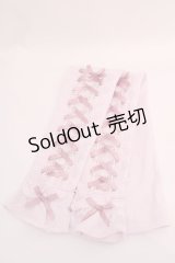 axes femme POETIQUE / レースアップＵＶグローブ  ピンク O-25-08-02-1027-AX-ZA-IG-OS