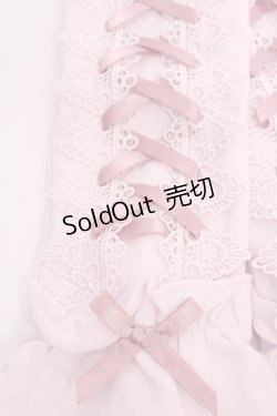 画像2: axes femme POETIQUE / レースアップＵＶグローブ  ピンク O-25-08-02-1027-AX-ZA-IG-OS