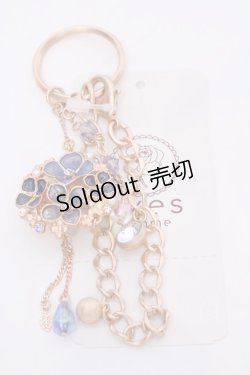画像1: axes femme / 紫陽花ブローチバッグチャーム  ゴールド O-25-08-02-1032-AX-ZA-IG-OS
